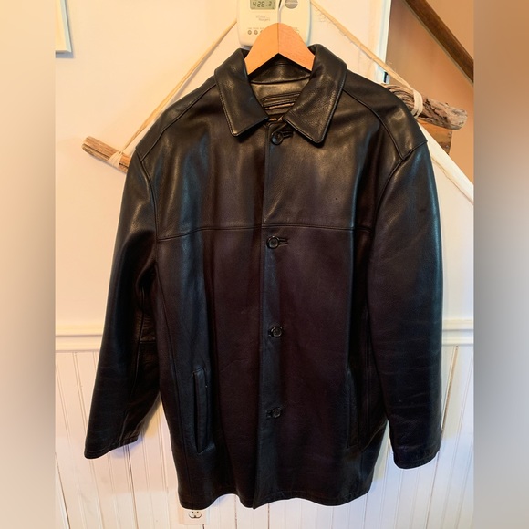 Mens ‘Mark New York’ Black Leather Jacket Size Large - Picture 8 of 8